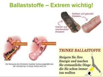 Der Darm Darmschlacken können bis zu 15 Kilo und mehr wiegen Ekelig aber wicht