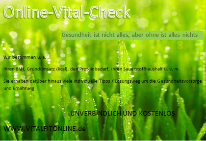 Gesundheit ist nicht alles aber ohne ist alles nichts.