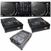 2 Pioneer PLX-1000 Direct Drive Turntables with DJM-450 2-Channel Mixer
