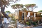 Chalet-Mobilheim-Spaesommerurlaub am Strand von St. Tropez