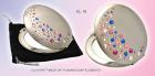 Taschenspiegel aus Metall Serie EL-16 ELENPIPE MADE WITH SWAROVSKI ELEMENTS