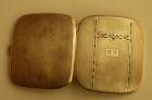 Jugendstil Z i g a r e t t e n e t u i 925er Silber innen vergoldet